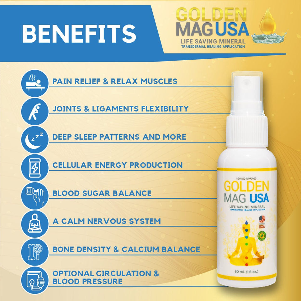 Magnesium USA Spray - Golden Mag