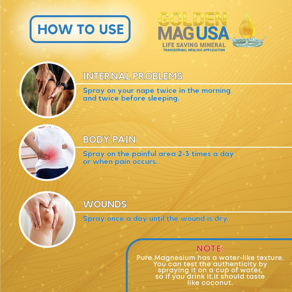 Magnesium USA Spray - Golden Mag